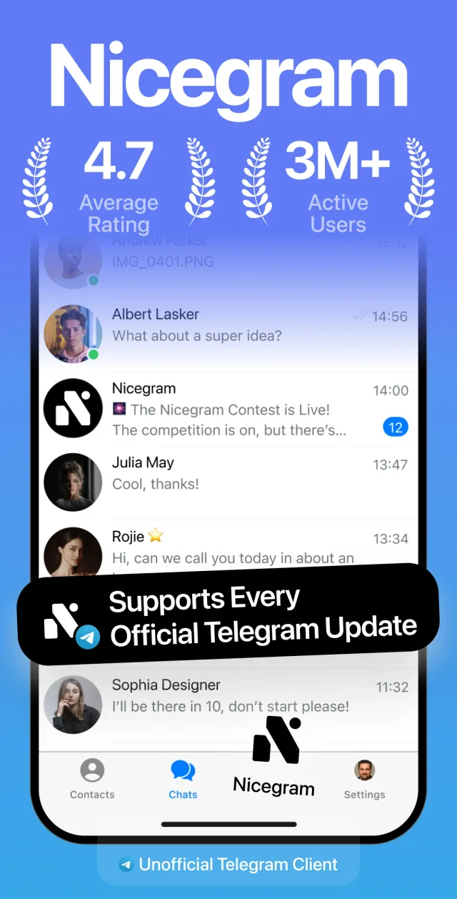 Nicegram: AI x Dual Telegram - Screen 1