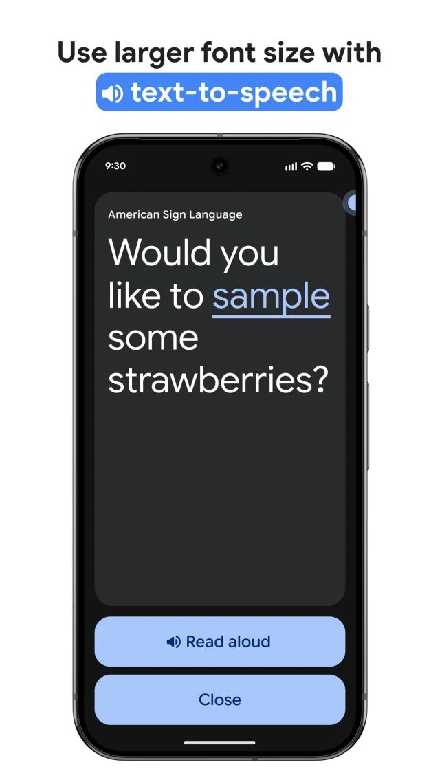 Live Transcribe & Notification - Screen 2