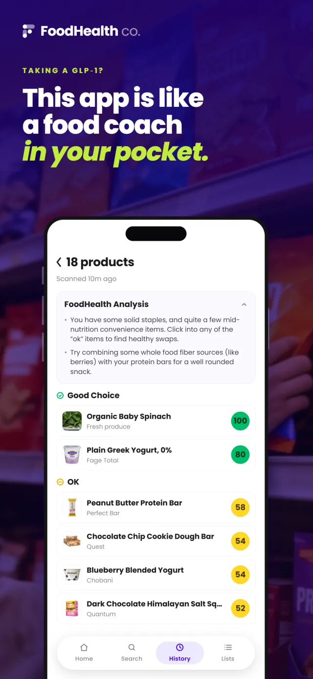 FoodHealth: Your Grocery Guide - Screen 1