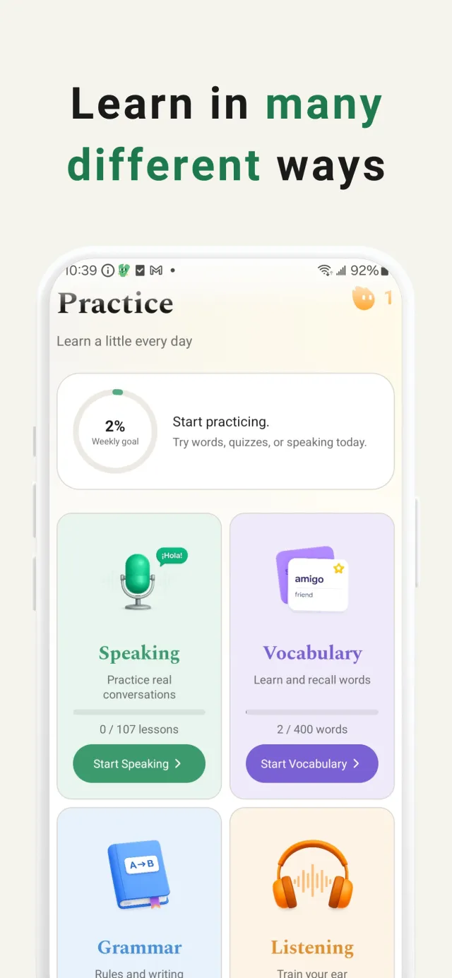 Verbi: Learn a New Language - Screen 4