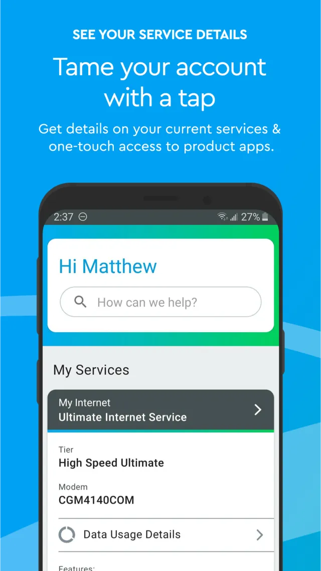Cox - Screen 1