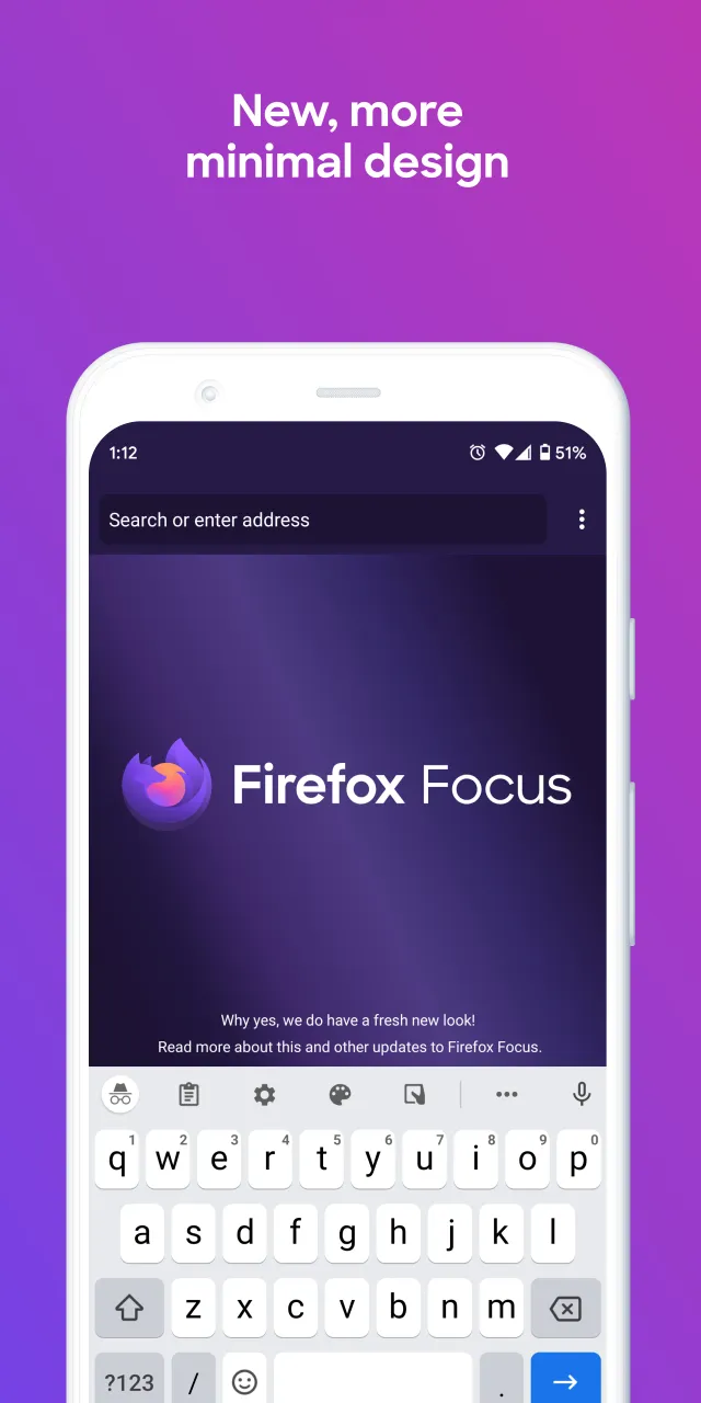 Firefox Focus: No Fuss Browser - Screen 1