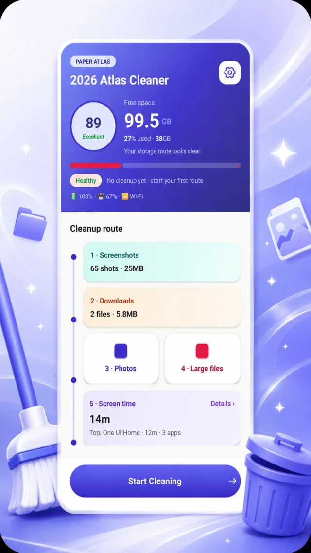 2026 Atlas Cleaner - Screen 1