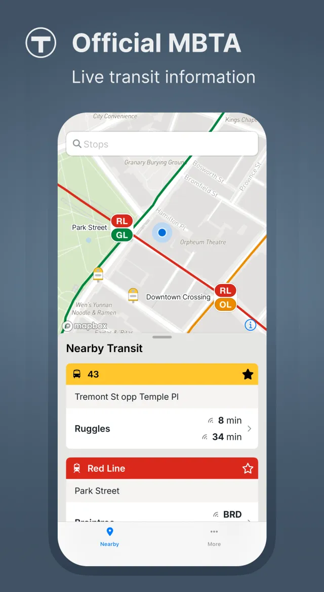 MBTA Go - Official - Screen 1