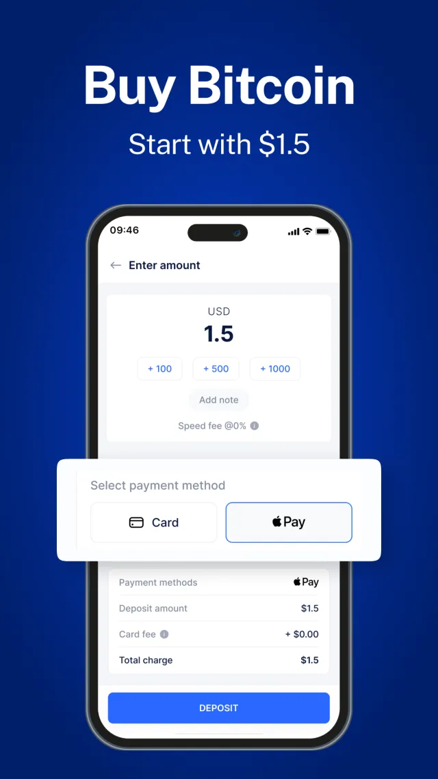 Speed Wallet - Buy Bitcoin - Screen 4