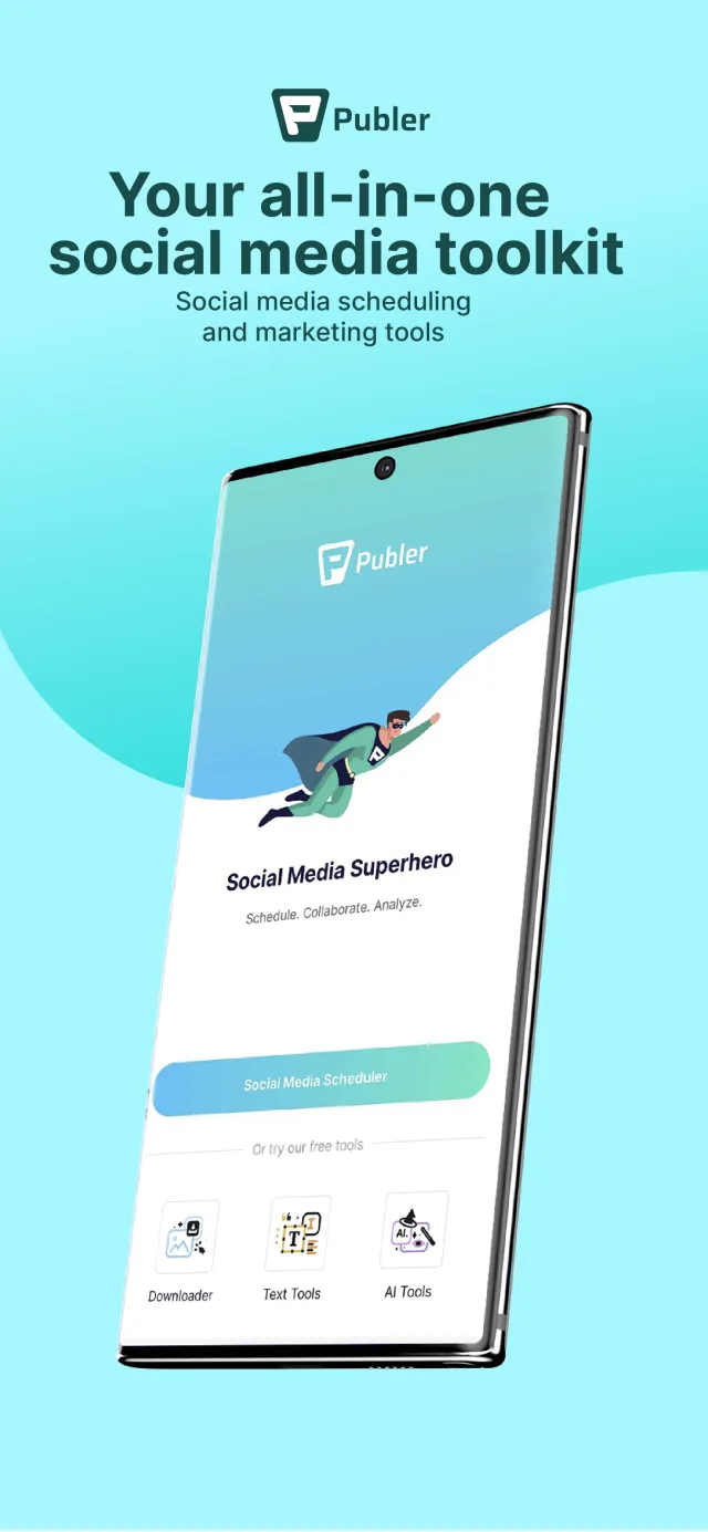 Publer: Social Media Tools - Screen 1