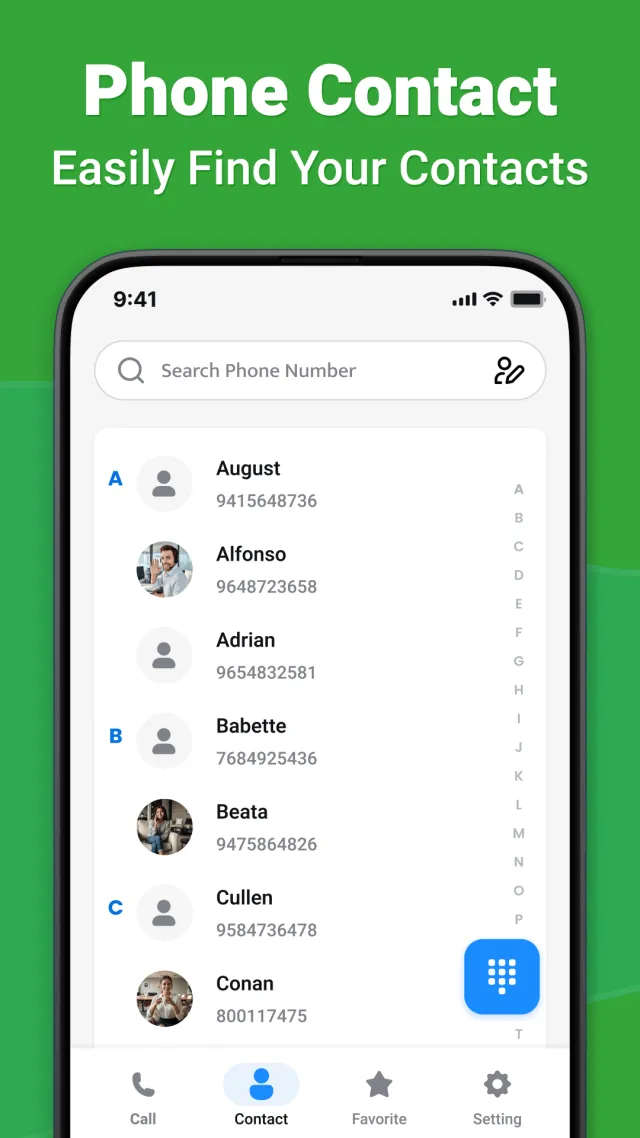 Phone Caller - Contacts - Screen 2