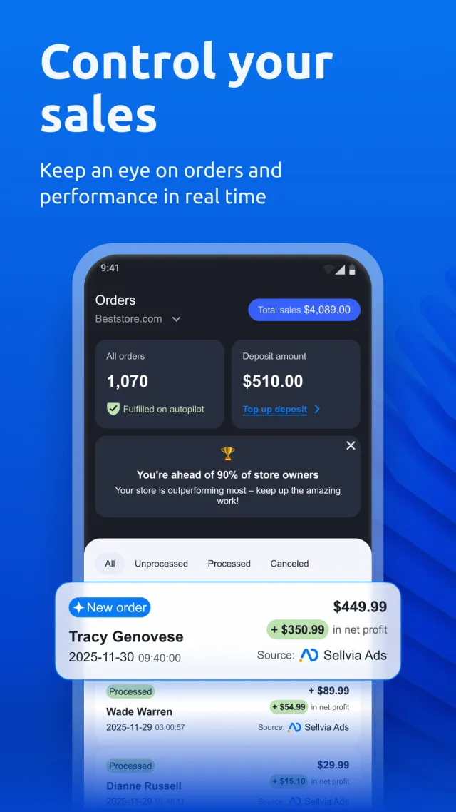 Sellvia: Manage Your Business - Screen 2