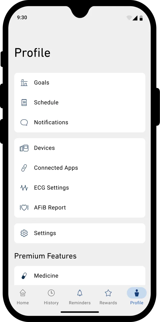 OMRON connect - Screen 3
