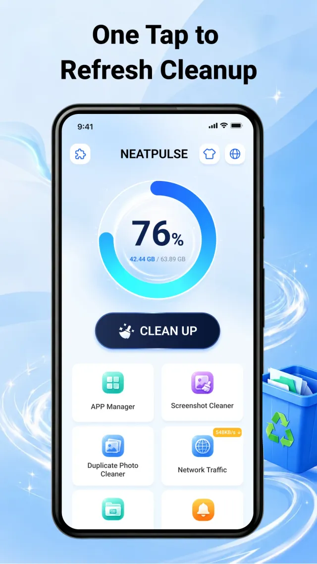 NeatPulse - Phone Cleaner - Screen 1