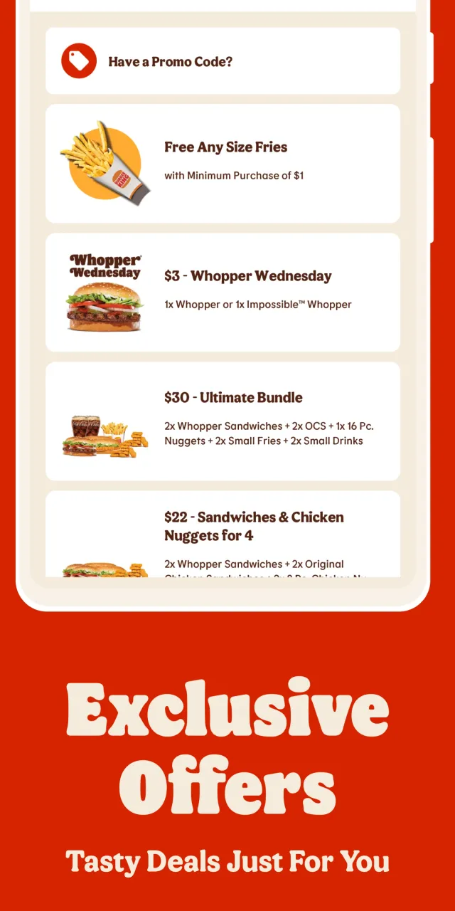 BURGER KING® App - Screen 3