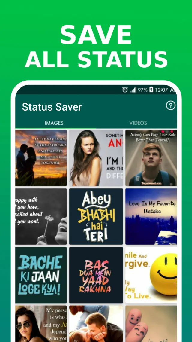 Status Saver - Video Saver - Screen 1