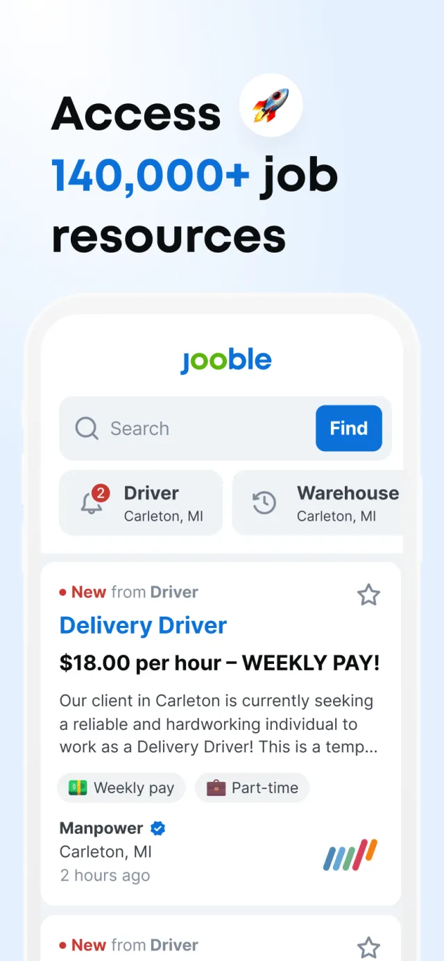Jooble - Job Search App - Screen 1