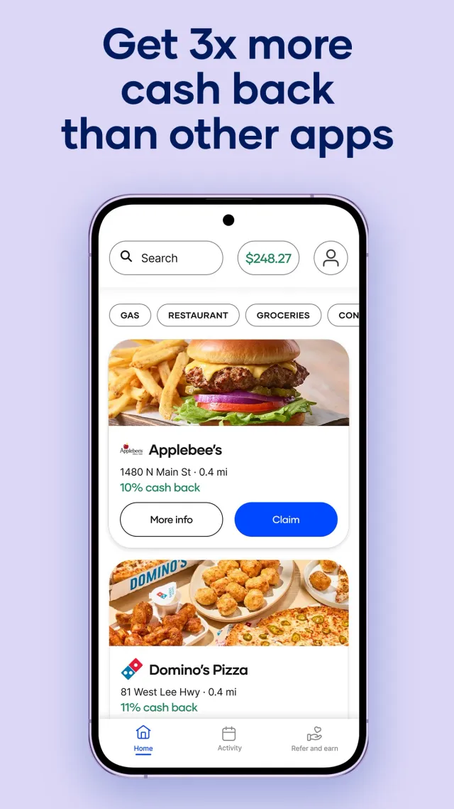 Upside: Gas & Food Cash Back - Screen 6