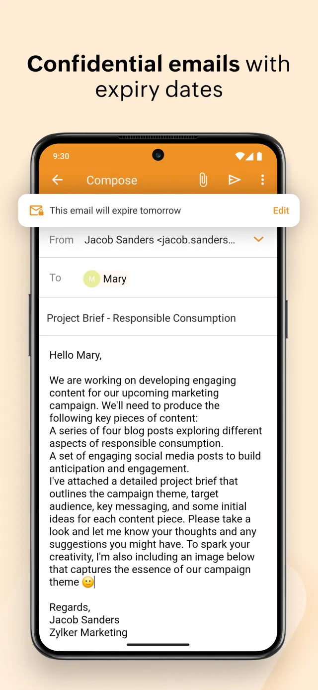 Zoho Mail - Email and Calendar - Screen 3