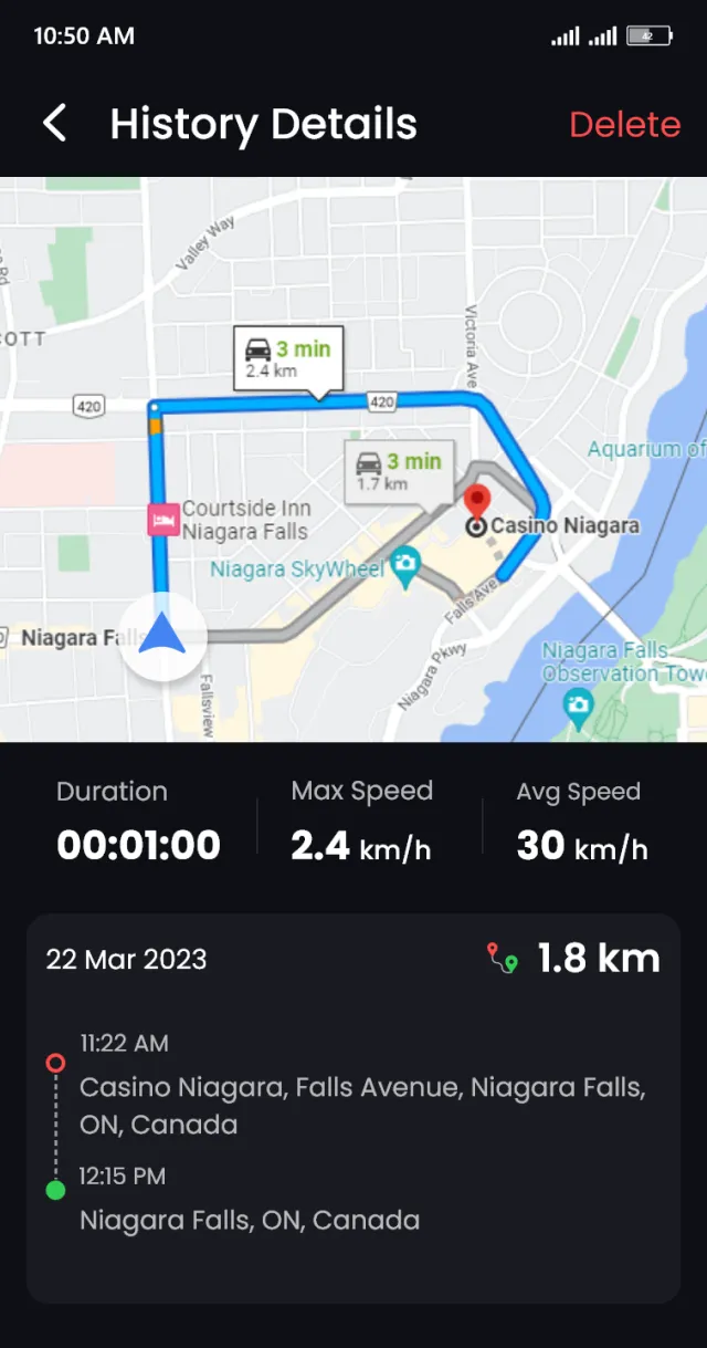 Speedometer - Odometer App - Screen 3