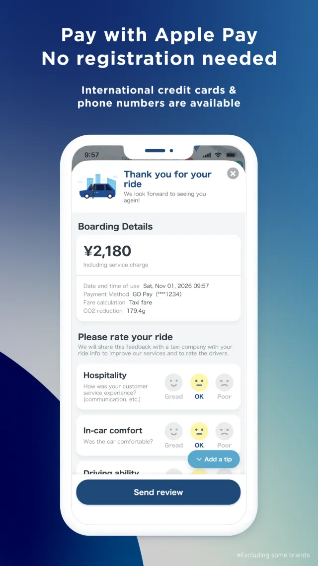 GO / Taxi app for Japan visit - Screen 5