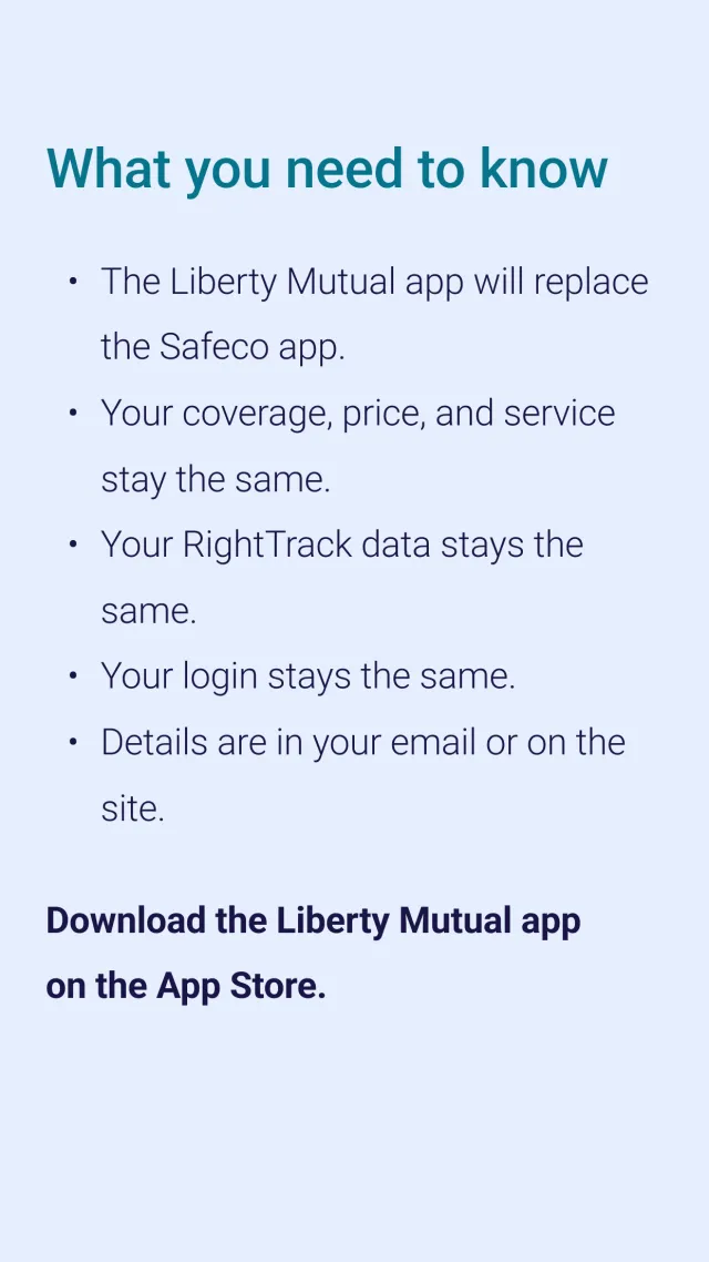 Liberty Mutual Mobile - Screen 2