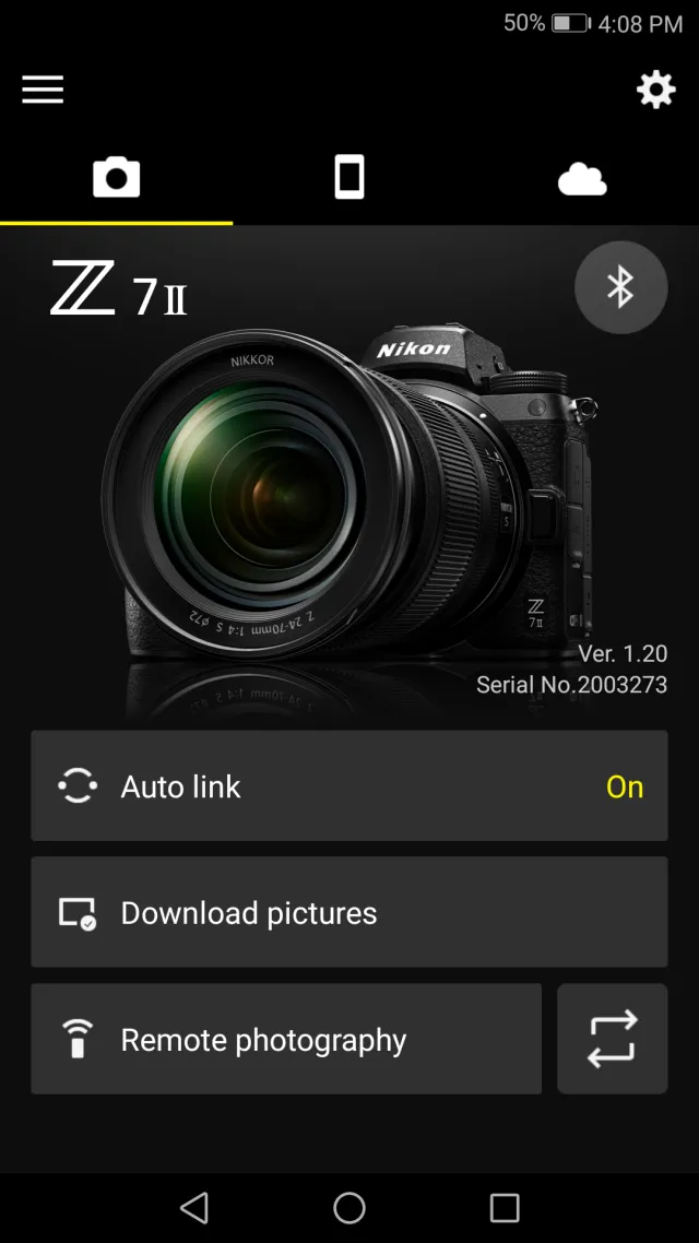 SnapBridge - Screen 1