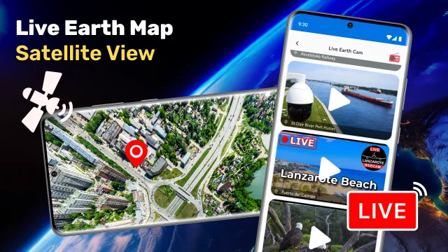 Live Earth Map Satellite View - Screen 1