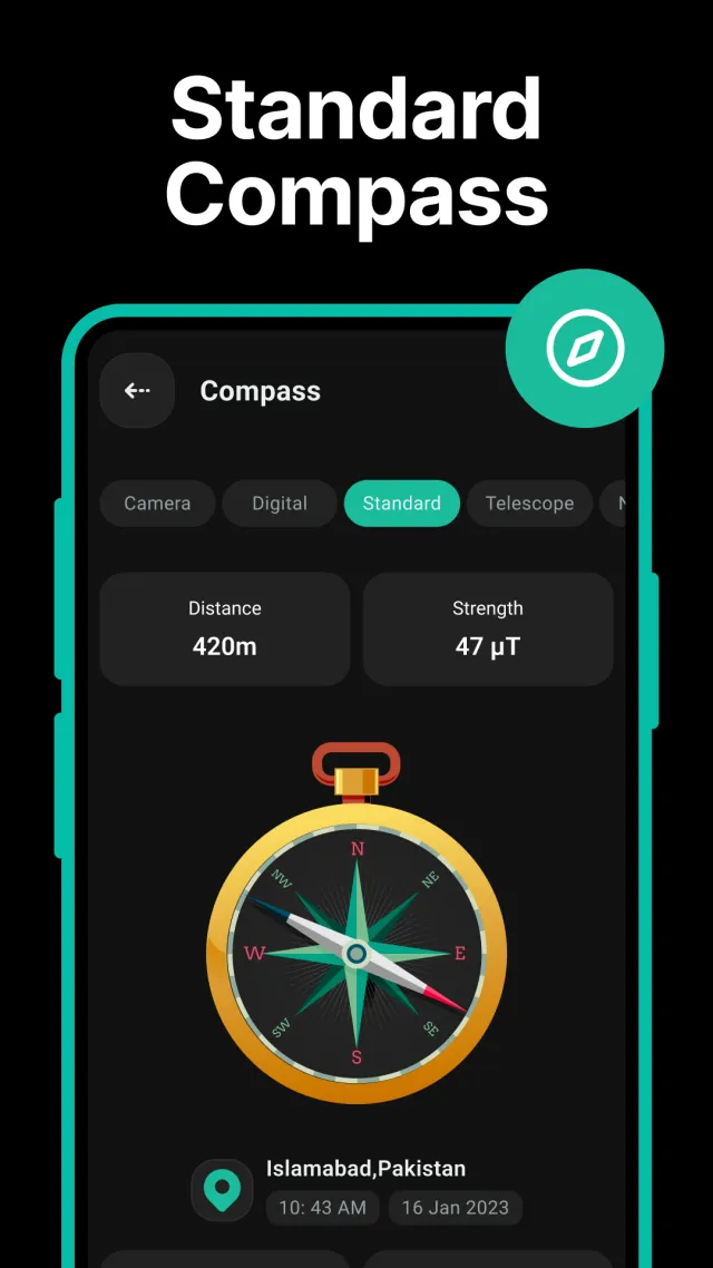 Compass, Accurate Compass - Screen 2
