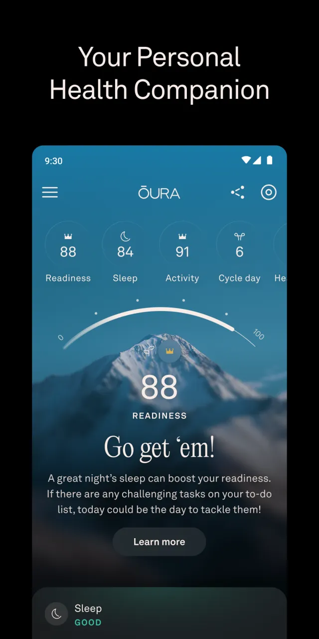 Oura - Screen 1