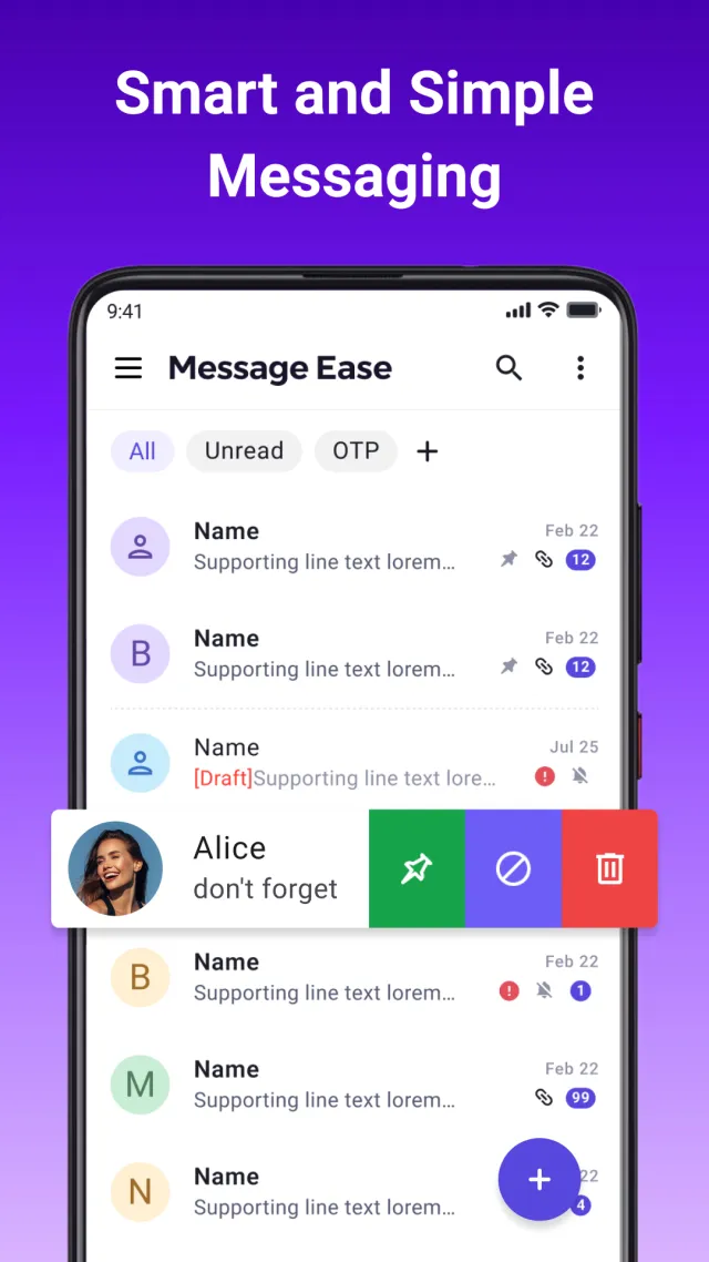 Messages - SMS + MMS Messenger - Screen 1