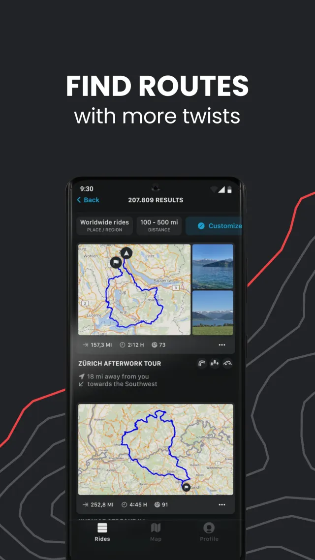 calimoto Motorcycle Navigation - Screen 2