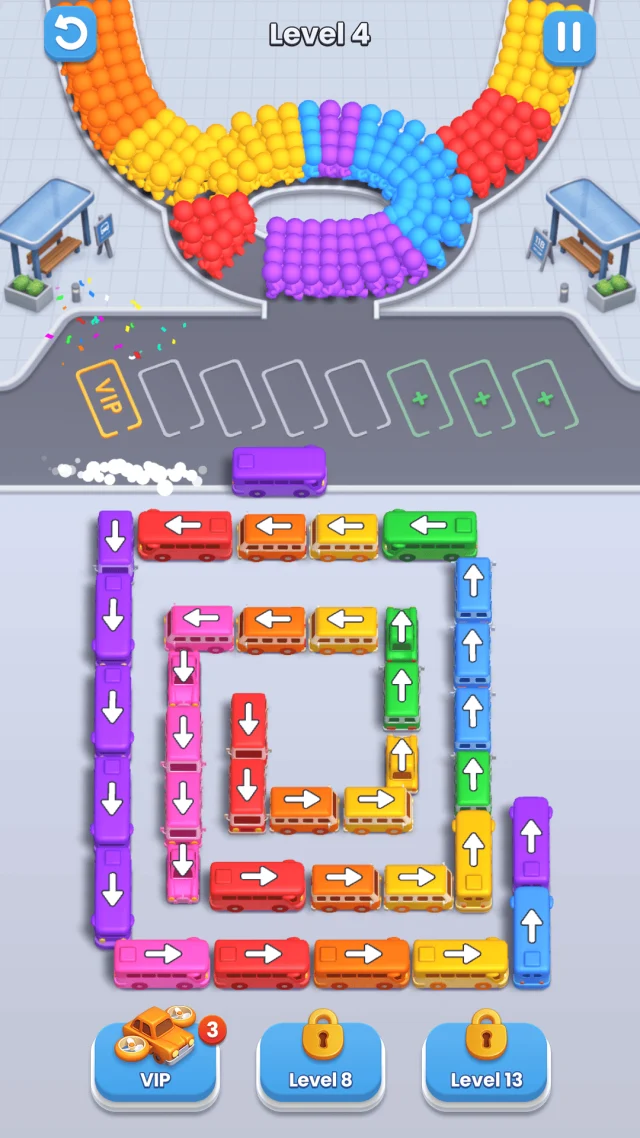 Bus Fever! Car Jam Escape - Screen 1