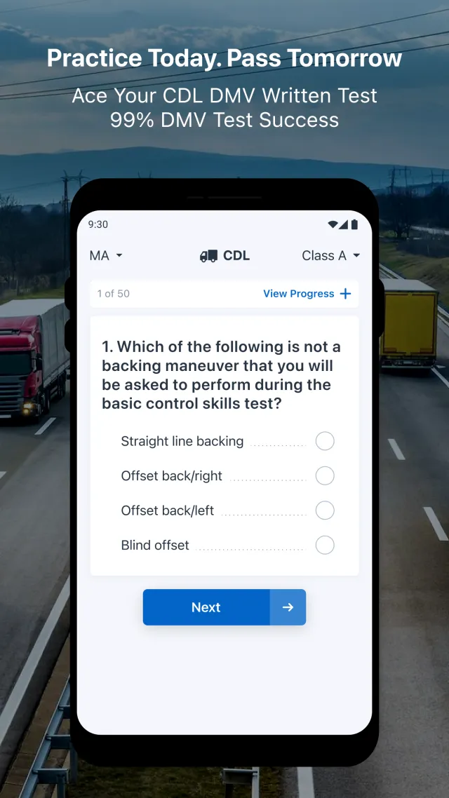 CDL Practice Written Test - Screen 3