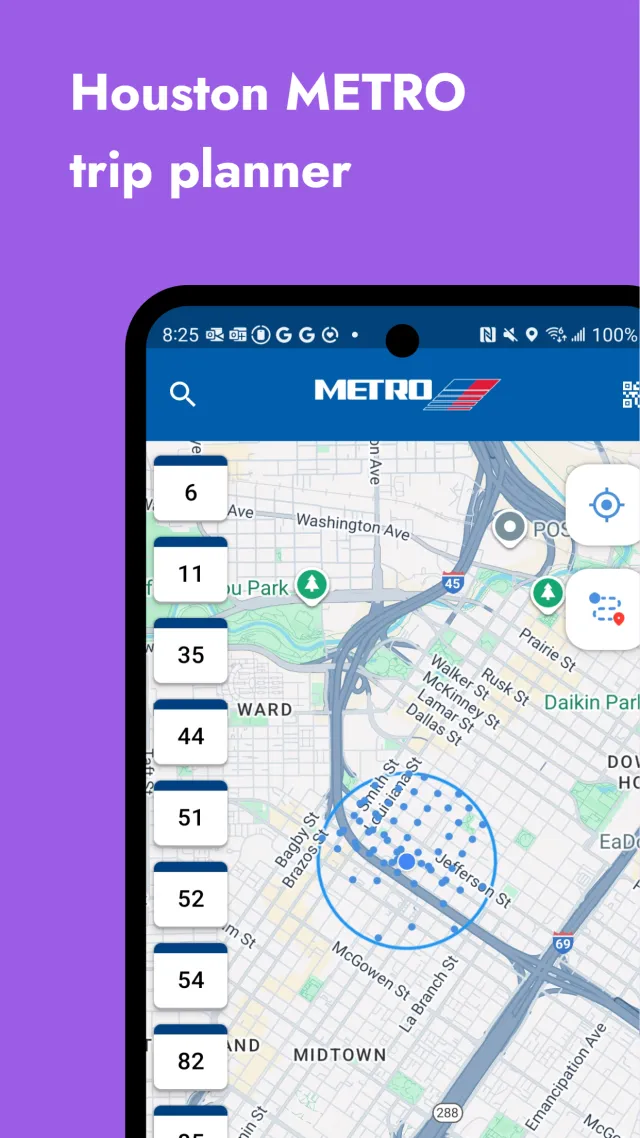 RideMETRO - Screen 1