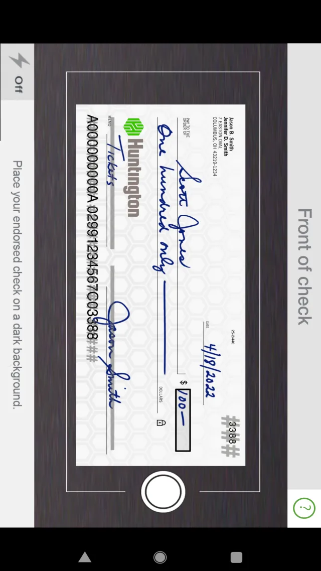 Huntington Mobile Banking - Screen 5