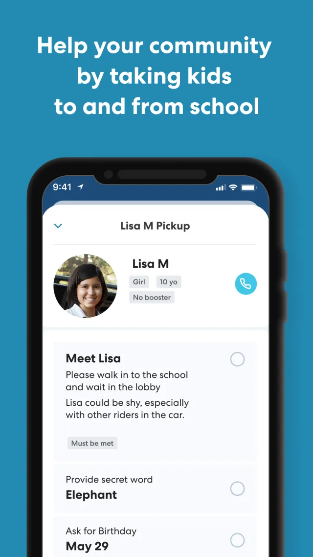HopSkipDrive CareDriver - Screen 3