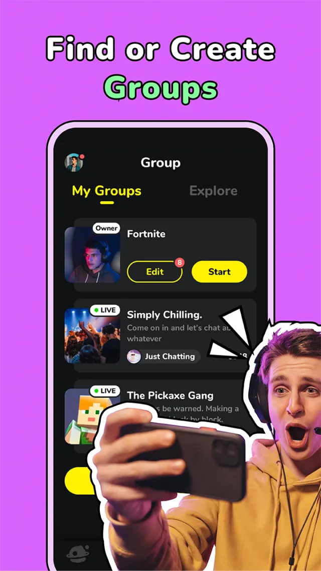 CastChat - Match & Voice Chat - Screen 4