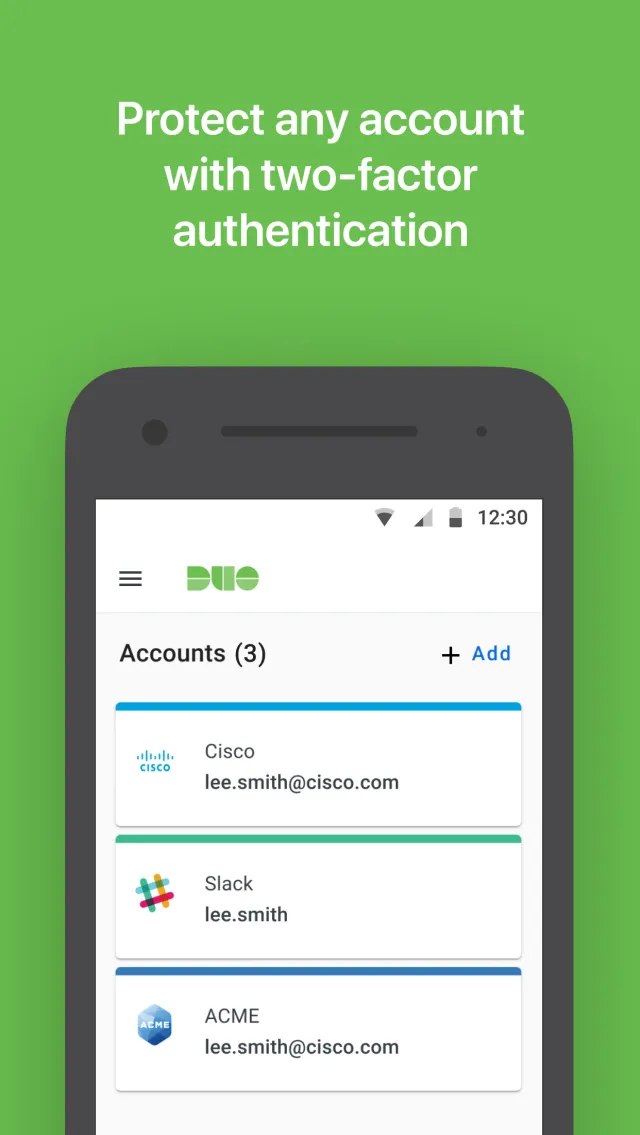 Duo Mobile - Screen 1