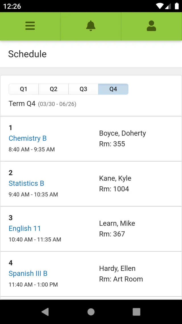 Campus Student - Screen 3