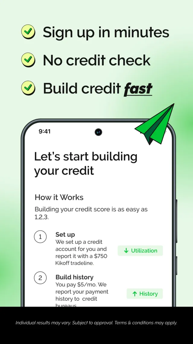 Kikoff - Build Credit Quickly - Screen 3
