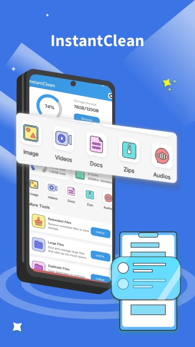 InstantClean - Screen 1