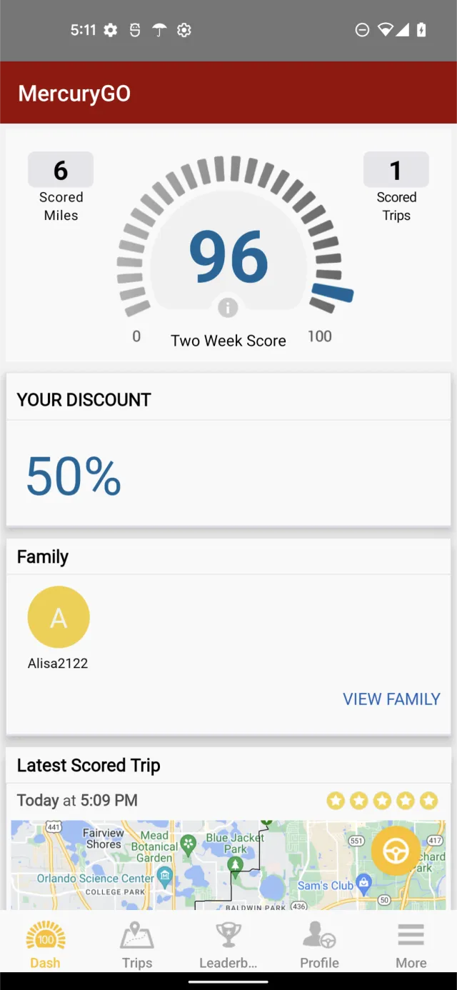 MercuryGO: Safe Driving App - Screen 2