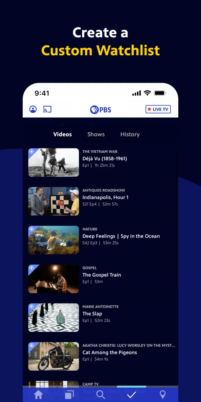 PBS: TV Shows & Documentaries - Screen 8